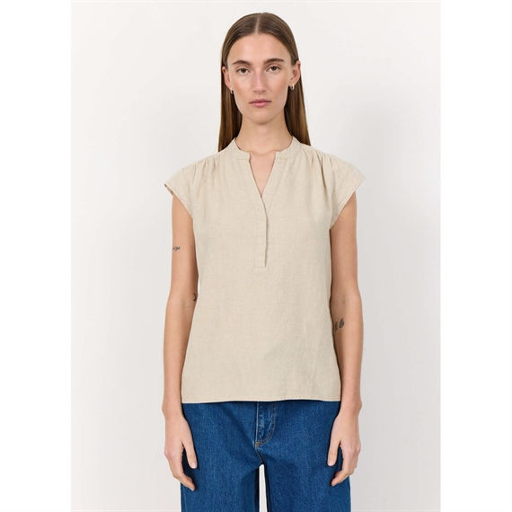 Levete Room LR-NAJA 19 Bluse, Island Fossil Melange